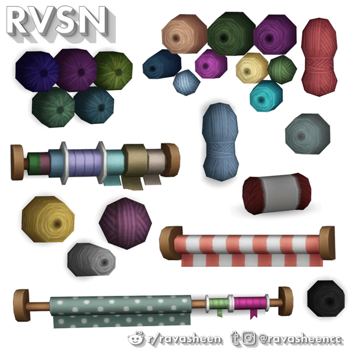 Декор для вязания (Knit Happens Clutter) — скриншот 1