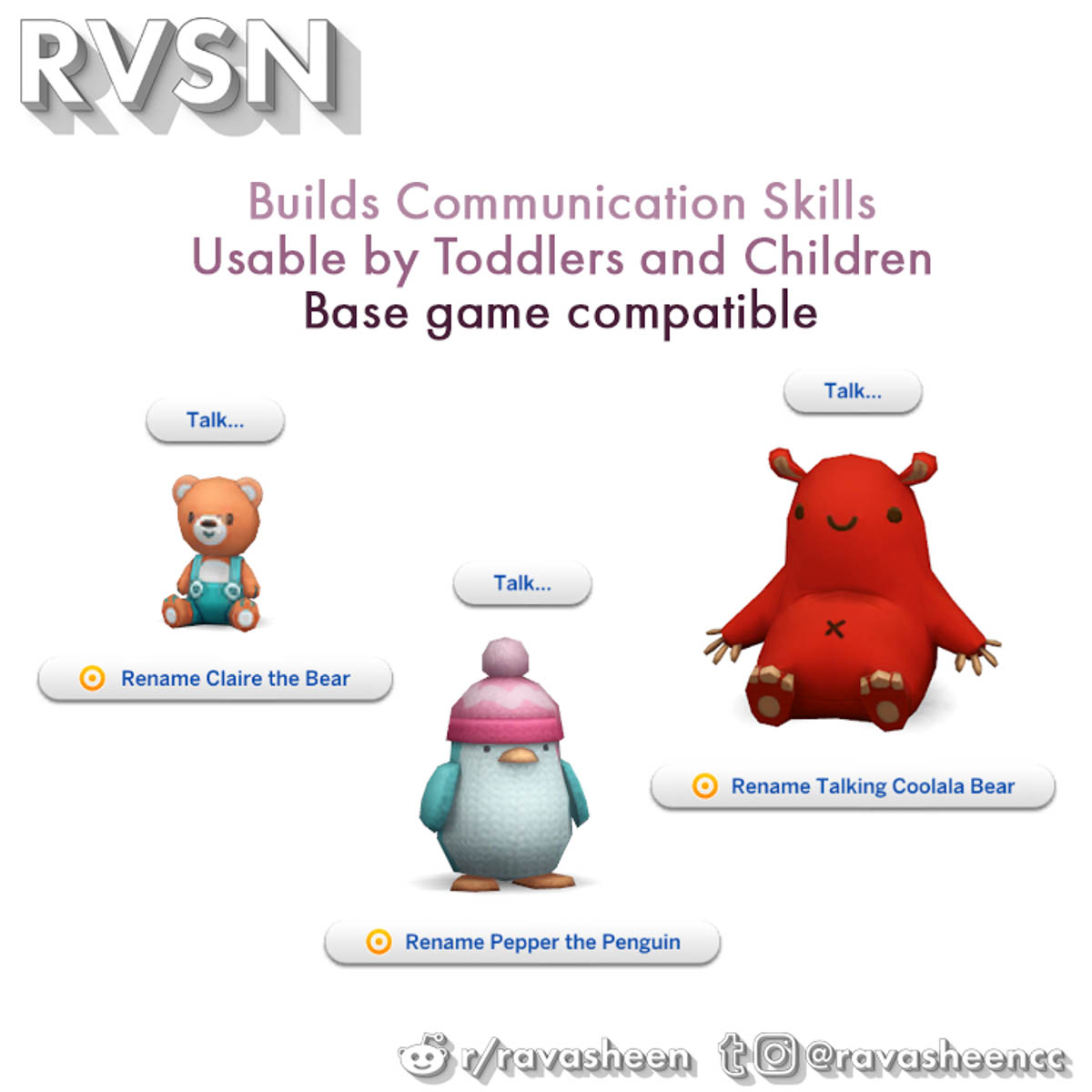 Говорящие мягкие игрушки (Talking Animals) — скриншот 1