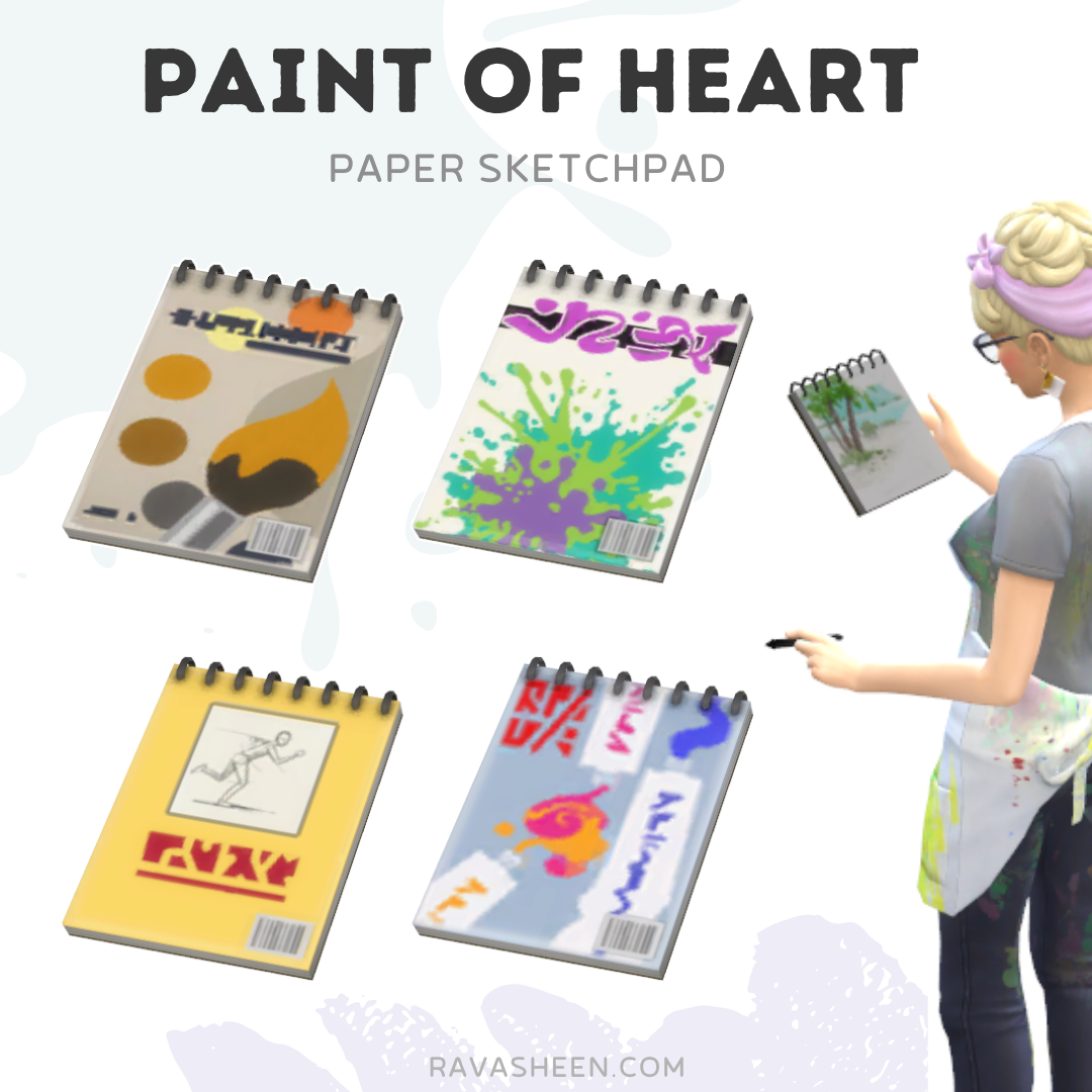 RAVASHEEN - Paint Of Heart - Functional Paper Sketchpad